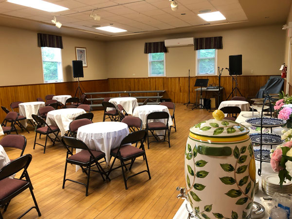 Photo of the Hawkestone Hall interior