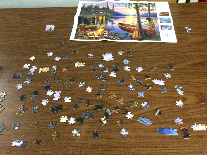 Photo of jigsaw puzzle in hall