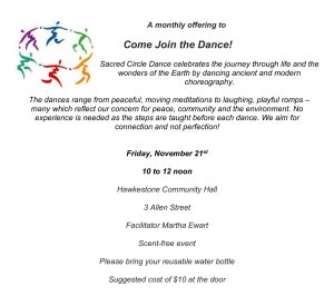 Poster for Sacred Dance Circle