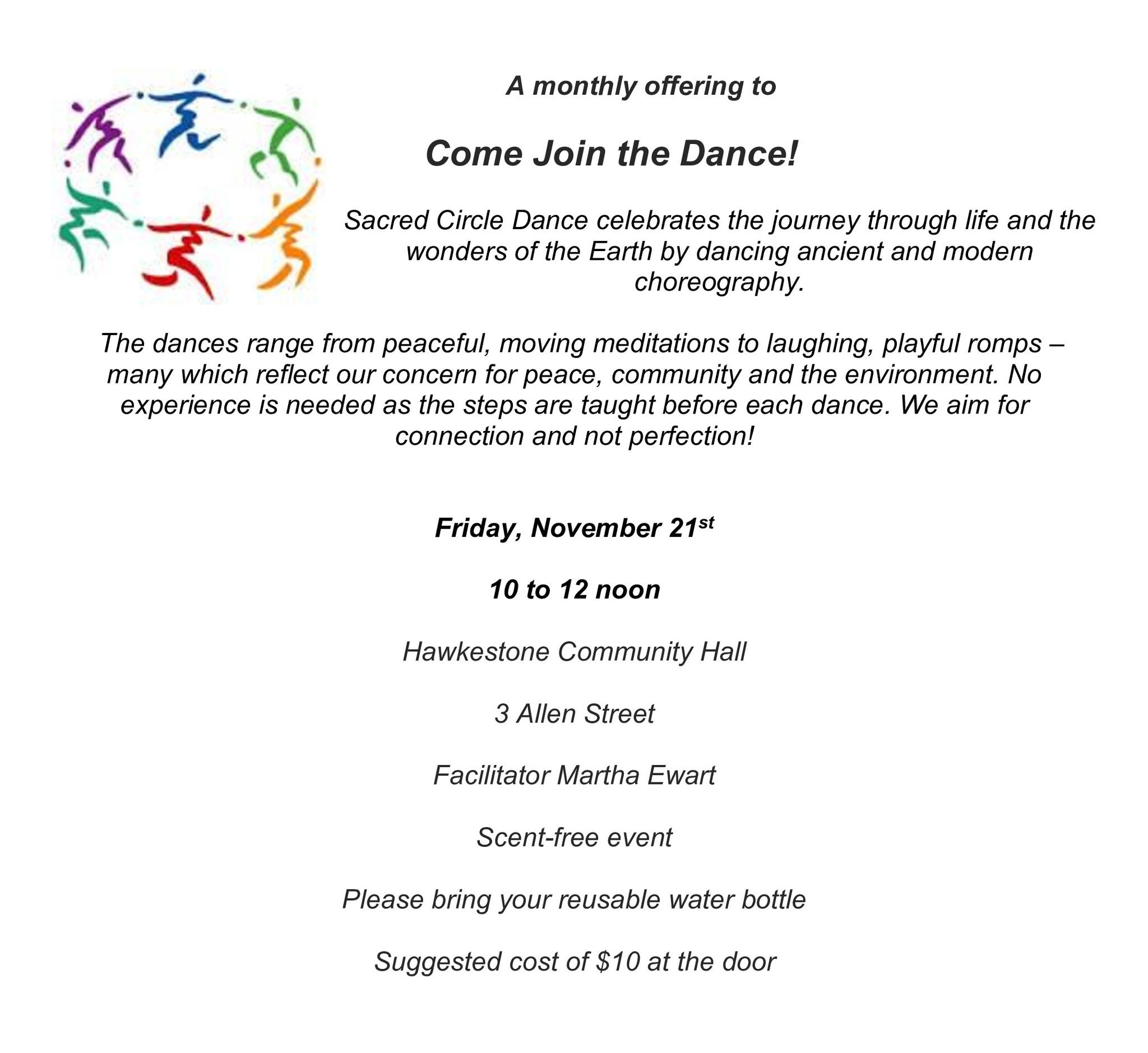 Poster for Sacred Dance Circle