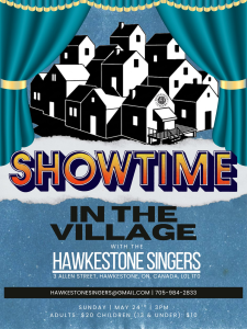 Poster for Hawkestone Singers spring concert