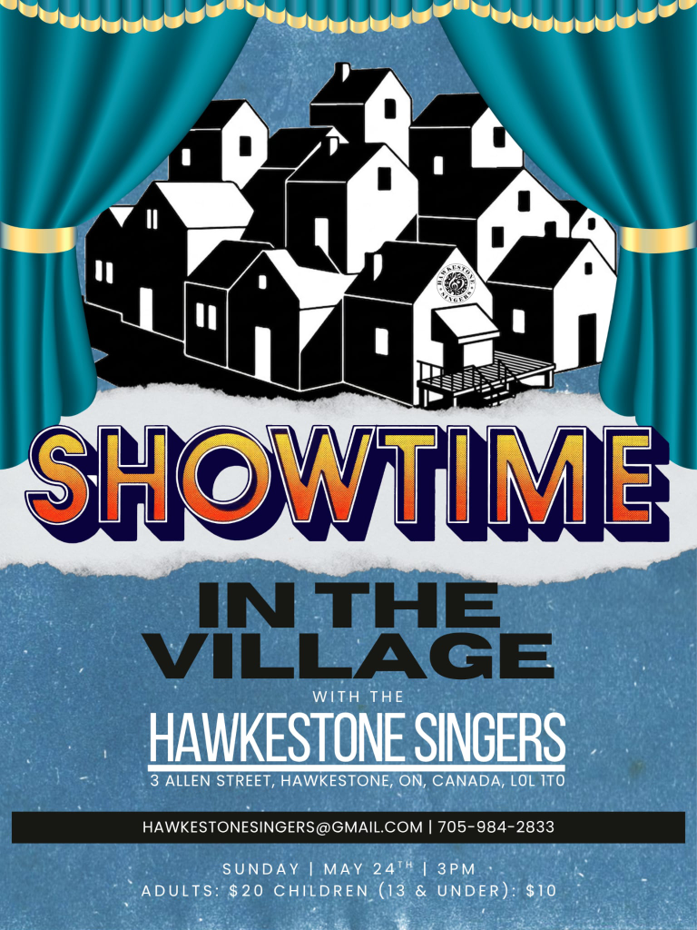 Poster for Hawkestone Singers spring concert
