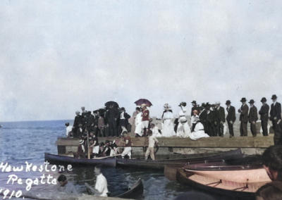 Postcard of the 1910 Hawkestone Regatta